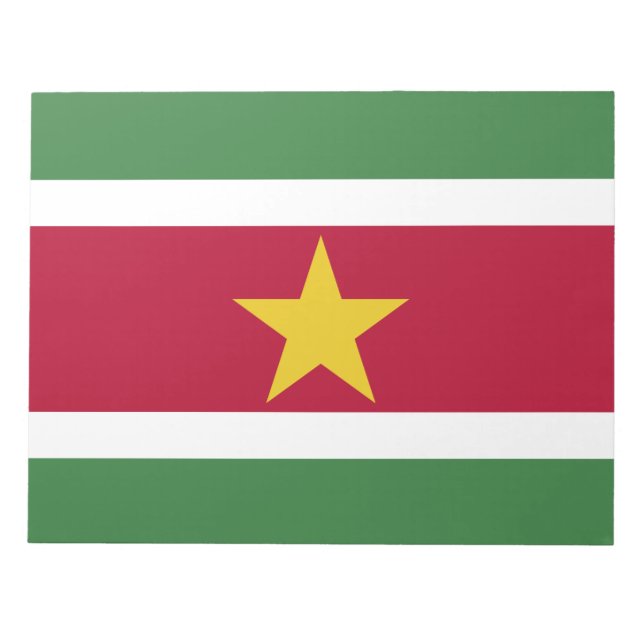 Bloc De Notas Bandera de Surinam (Frente)