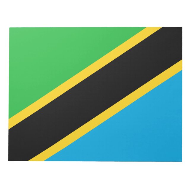 Bloc De Notas Bandera de Tanzania (Frente)