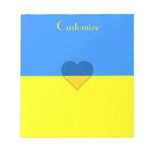 Bloc De Notas Bandera de Ucrania azul Thunder_Cove
