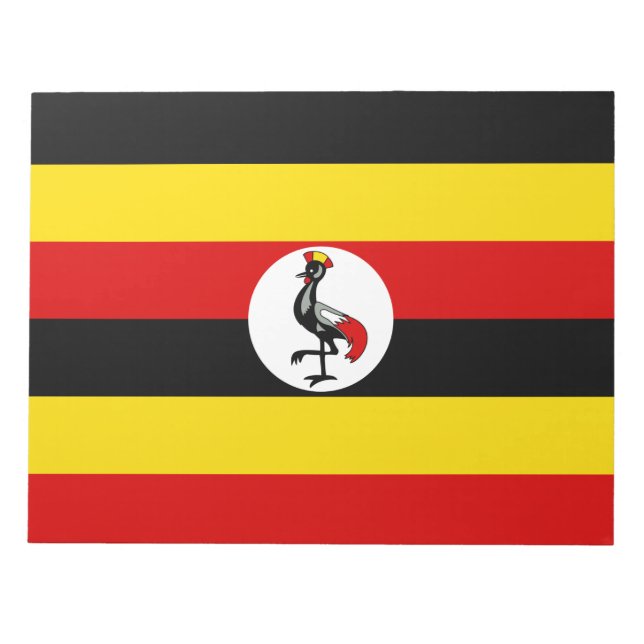 Bloc De Notas Bandera de Uganda (Frente)