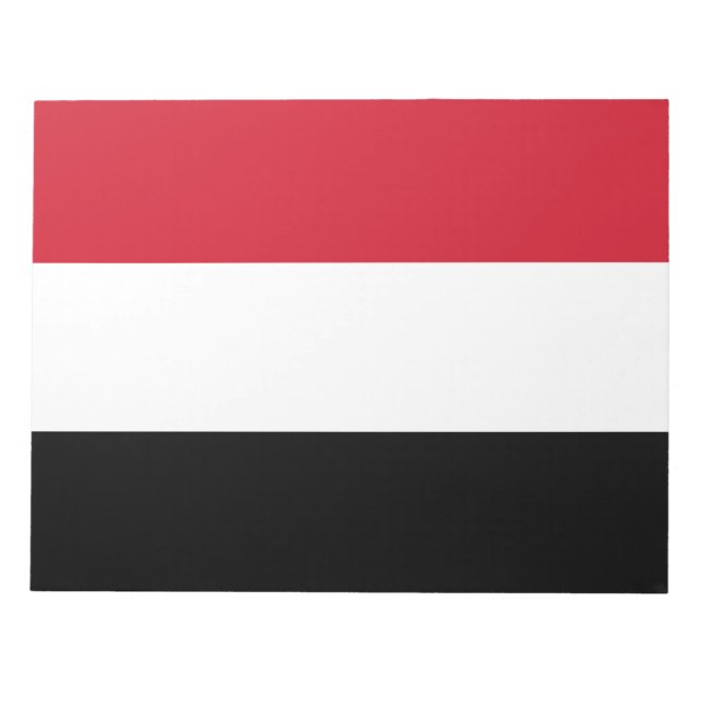 Bloc De Notas Bandera de Yemen (Frente)