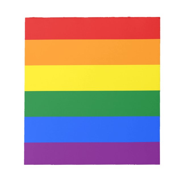 Bloc De Notas Bandera del arco iris (LGBT) (Frente)