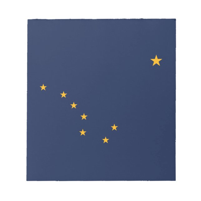 Bloc De Notas Bandera del estado de Alaska (Frente)