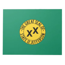 Bandera del Estado de Jefferson propuesto en Estad