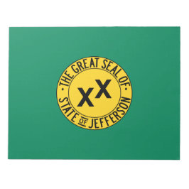 Bloc De Notas Bandera del Estado de Jefferson propuesto en Estad