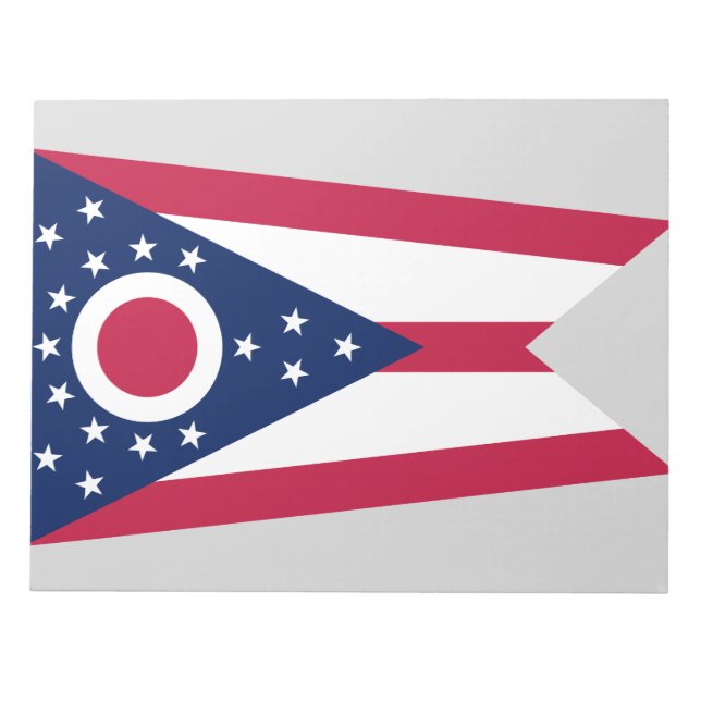 Bloc De Notas Bandera del estado de Ohio (Frente)
