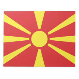 Bloc De Notas Bandera del Norte de Macedonia