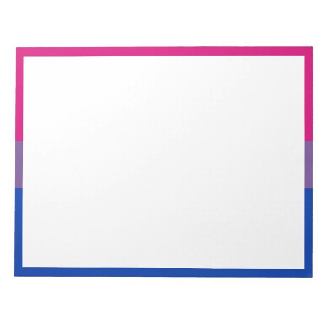 Bloc De Notas Bandera del Orgullo Bisexual (Frente)
