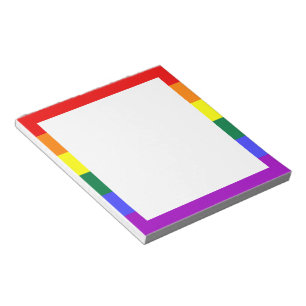 Bloc De Notas Bandera del Orgullo Iris
