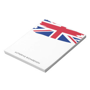 Bloc De Notas Bandera del Reino Unido personalizada