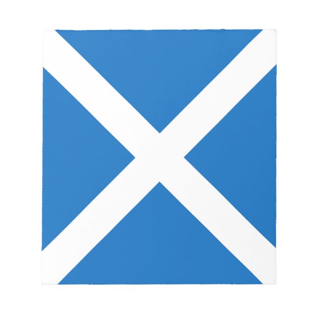 Bloc De Notas Bandera escocesa Saltire (Frente)