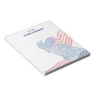 Bloc De Notas Bandera estadounidense personalizada patriótica EE