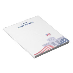 Bloc De Notas Bandera estadounidense personalizada patriótica EE
