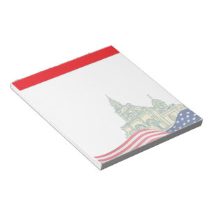 Bloc De Notas Bandera estadounidense personalizada patriótica EE