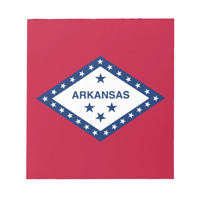 Bloc De Notas Bandera estatal de Arkansas (Frente)