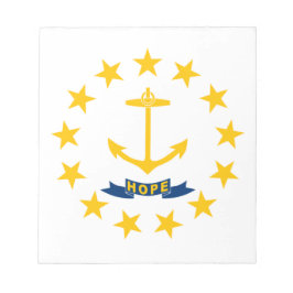 Bloc De Notas Bandera estatal de la isla de Rhode