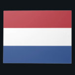 Bloc De Notas Bandera holandesa<br><div class="desc">Este diseño presenta la bandera nacional de los Países Bajos (conocida informalmente como Holanda), que es un país situado principalmente en Europa occidental y en parte en el Caribe, que constituye el mayor país constitutivo del Reino de los Países Bajos. En Europa, se compone de 12 provincias que limitan con...</div>