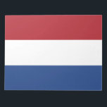 Bloc De Notas Bandera holandesa<br><div class="desc">Este diseño presenta la bandera nacional de los Países Bajos (conocida informalmente como Holanda), que es un país situado principalmente en Europa occidental y en parte en el Caribe, que constituye el mayor país constitutivo del Reino de los Países Bajos. En Europa, se compone de 12 provincias que limitan con...</div>