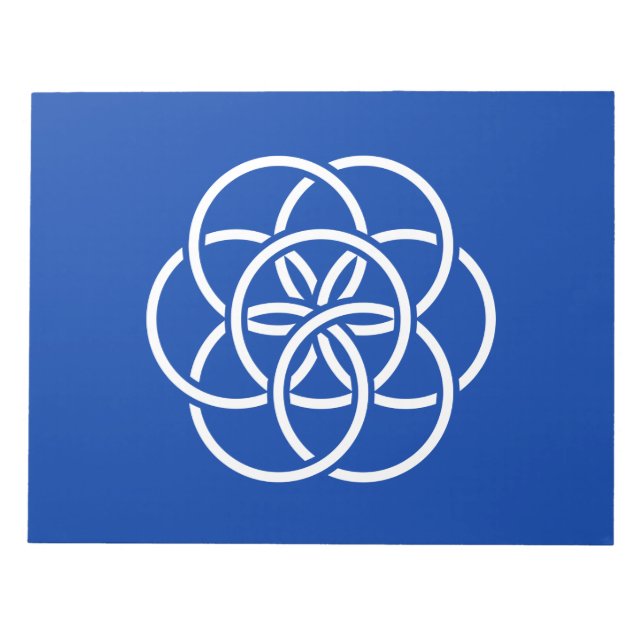 Bloc De Notas Bandera internacional del planeta Tierra (Frente)