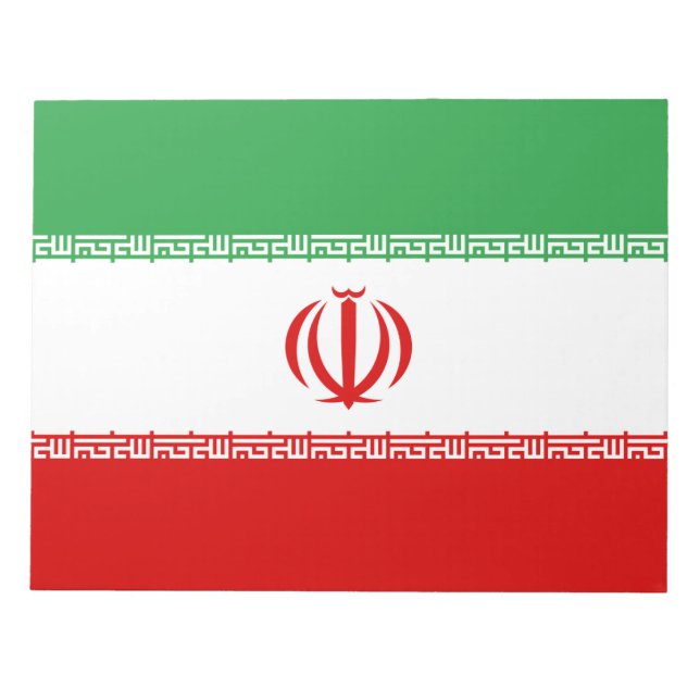 Bloc De Notas Bandera iraní (Irán) (persa) (Frente)