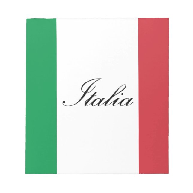 Bloc De Notas Bandera italiana - Bandera de Italia - Italia (Frente)