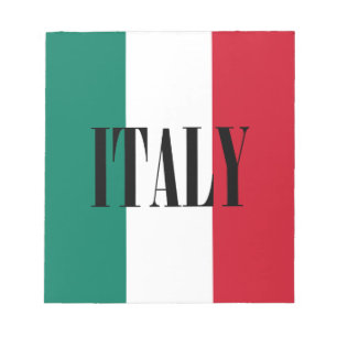 Bloc De Notas Bandera italiana Italia Il Tricolore