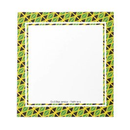 Bloc De Notas BANDERA JAMAICA Patriótica JAMAICANA Personalizada