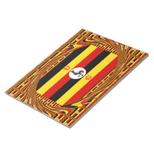Bloc De Notas Bandera nacional de Uganda