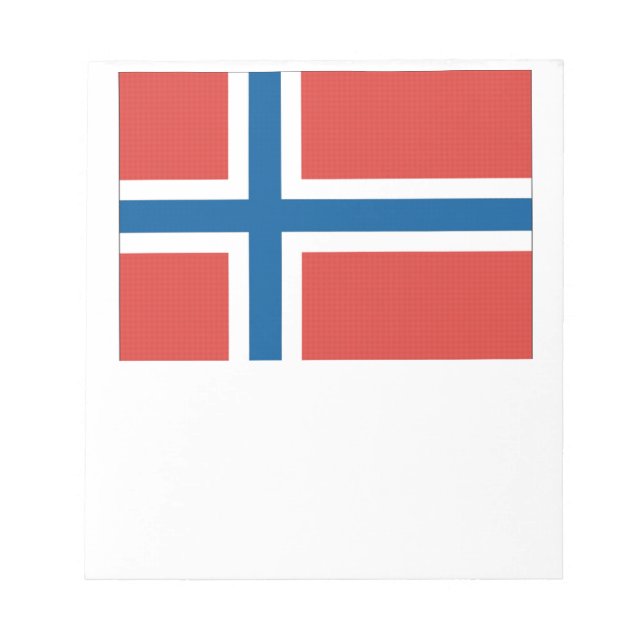 Bloc De Notas Bandera noruega (Frente)