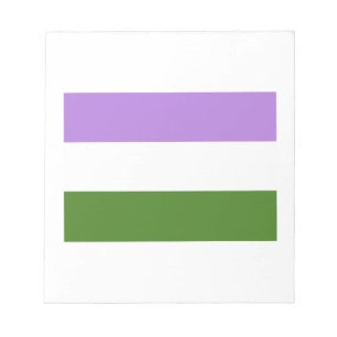 BLOC DE NOTAS BANDERA OFICIAL DE ORGULLO GENDERQUEER