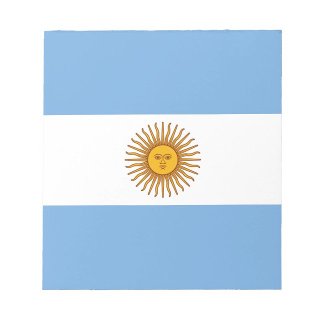 Bloc De Notas Bandera Patriótica Argentina (Frente)