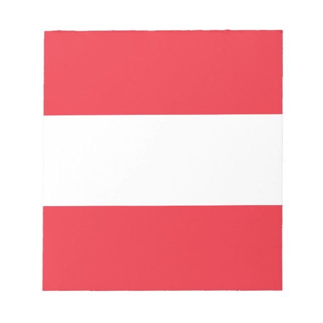 Bloc De Notas Bandera patriótica austríaca (Frente)