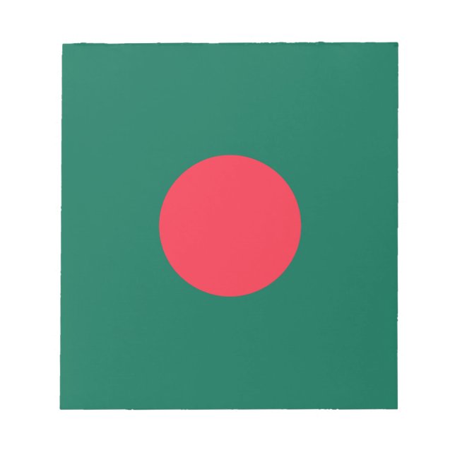 Bloc De Notas Bandera patriótica bangladesí (Frente)