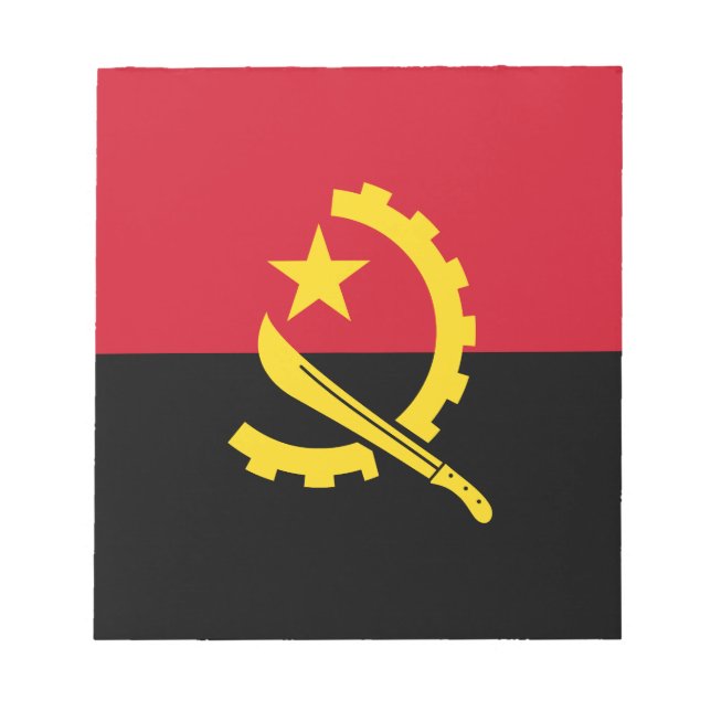 Bloc De Notas Bandera Patriótica de Angola (Frente)