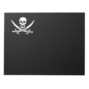 Bloc De Notas Bandera pirata de Jolly roger