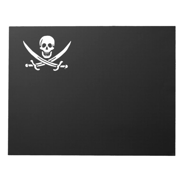 Bloc De Notas Bandera pirata de Jolly roger (Frente)