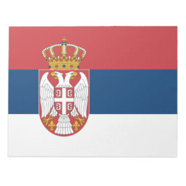 Bloc De Notas Bandera serbia