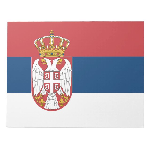 Bloc De Notas Bandera serbia (Frente)
