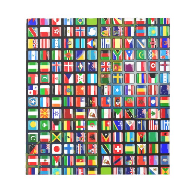 Bloc De Notas Banderas del mundo (Frente)
