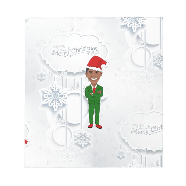 Bloc De Notas barack obama santa (Frente)