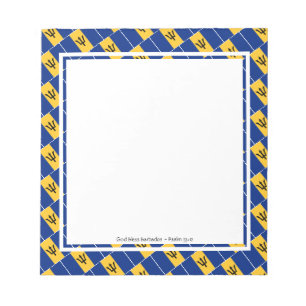 Bloc De Notas BARBADOS FLAG Patriótico BARBADIAN Personalizado