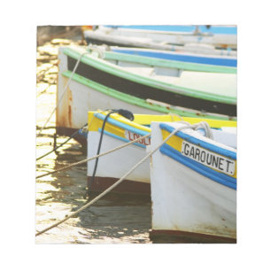 Bloc De Notas Barcas de pesca típicas de Provenza pintadas en