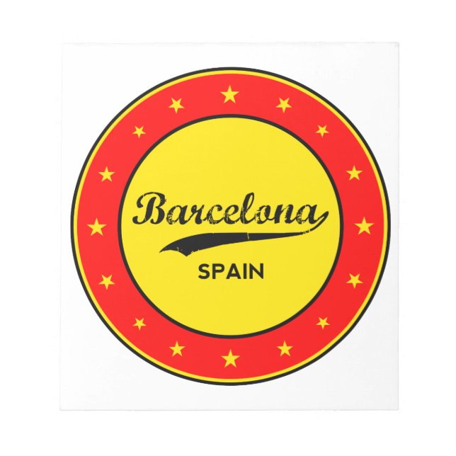 Bloc De Notas Barcelona, Spain, circle (Frente)
