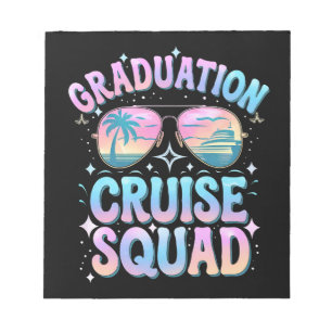 Bloc De Notas Barco de Crucero de Graduación Retro