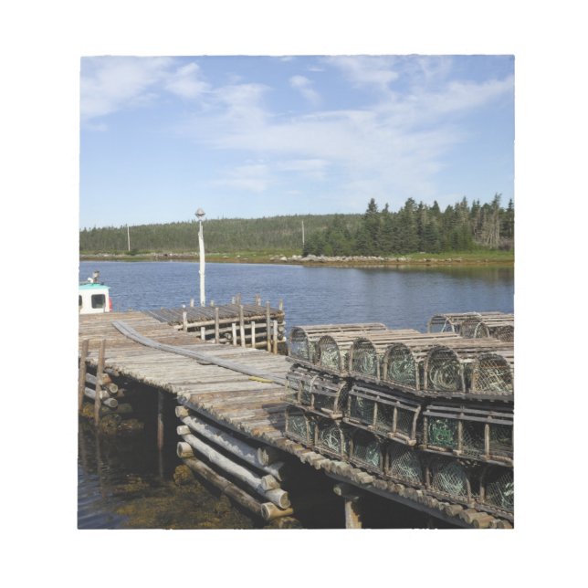 Bloc De Notas Barco de langosta, Mushaboom, Nueva Escocia, Canad (Frente)