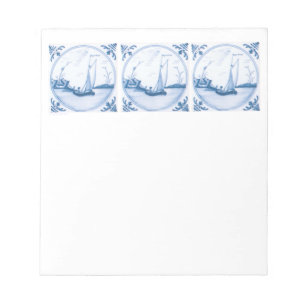 Bloc De Notas Barco de vela Blue White Delft