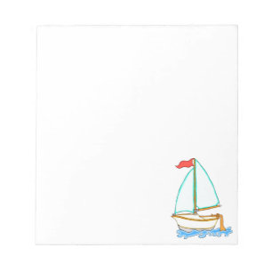Bloc de notas Barco de vela colorido 1