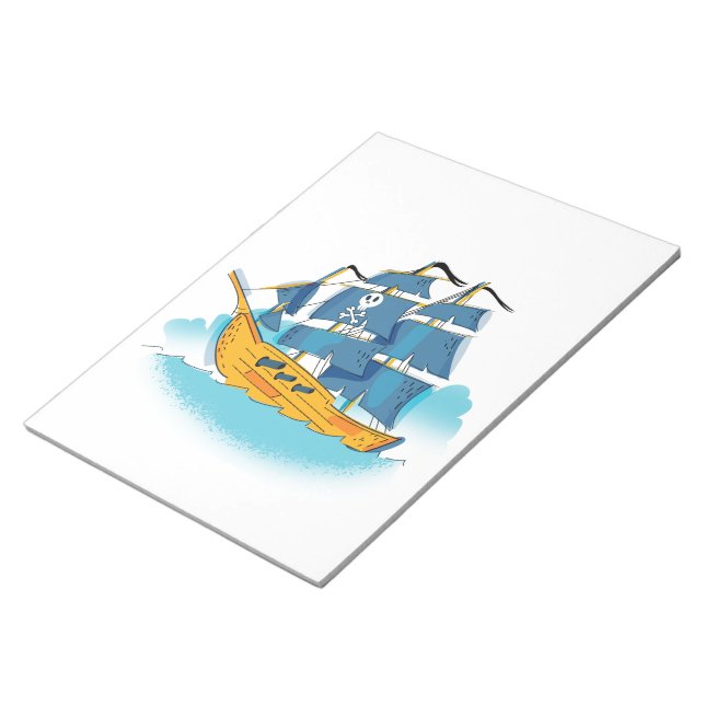 Bloc De Notas Barco pirata Personalizado (Lado Derecho)