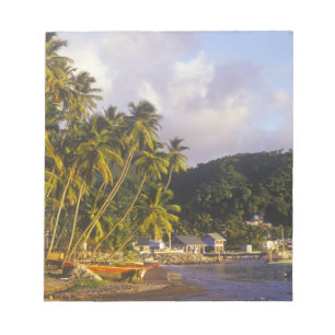 Bloc De Notas Barcos pesqueros, Soufriere, St Lucia, Caribe