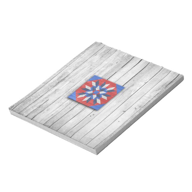 Bloc De Notas Barn Quilt Star 2 (Lado Izquierdo)